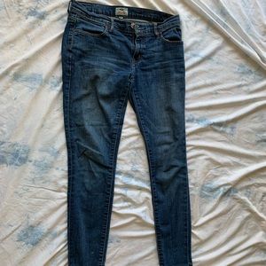 Fossil brand skinny jean medium wash regular rise